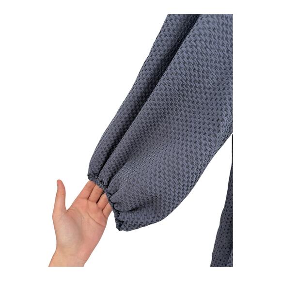 Max Studio three quarter sleeve pullover button blouse top blue size 2X - Picture 3 of 7